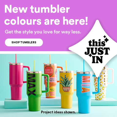New tumbler colours are here! Get the style you love for way less.